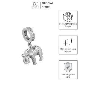 Hình ảnh Charm Bạc 925 Danny Jewelry Biểu Tượng Hình Chú Voi PK022S Xi Rhodium