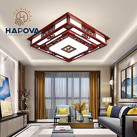 Mua Đèn ốp trần gỗ Hoa Phong Linh HAPOVA OWINS 1028