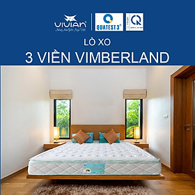 Mua Nệm Lò Xo Bonnell VIMBERLAND 3 Viền Vivian - Vải Gấm Damask Cao cấp Có Chần