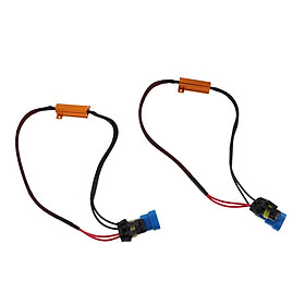 1 Pair 9006 HB4 LED Fog Light Headlight Load Resistor Wiring Harness Decoder