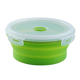 Round Food Container Storage Collapsible Camping Bowl Microwave Refrigerator 1