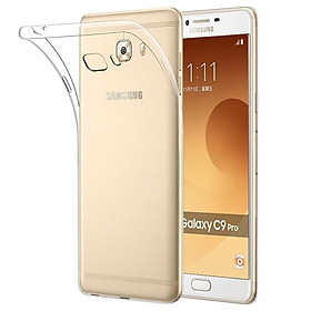 Ốp lưng dẻo dành cho Samsung Galaxy C9 Pro hiệu Ultra Thin mỏng 0.6mm chống trầy - Hàng chính hãng - Clear