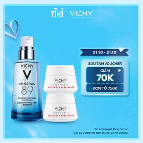 Bộ Serum khoáng phục hồi chuyên sâu và ngăn ngừa lão hoá Vichy Mineral 89