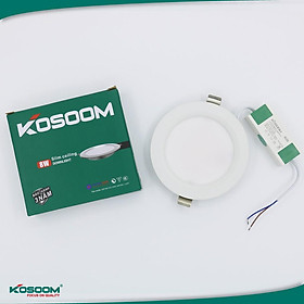 Mua Đèn LED âm trần Siêu mỏng 8W - 12W viền trắng Kosoom ( Bảo hành 3 năm 1 đổi 1)