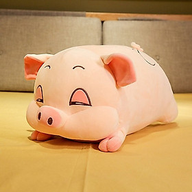 Gấu Bông Lợn Bông Buồn Ngủ full size - Màu hồng đáng yêu - Vừa ôm vừa gối làm quà tặng dễ thương cho bạn nữ