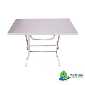 Mua Bàn chữ nhật inox 201 rộng 0 6m dài 1m chân cao