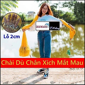 Chài Bắt Cá Cao Cấp Thái Lan Mắt Mau Chân Xích LU04 Chuyên Đánh Bắt Thủy Sản, Chì Đúc, Mắt Lưới Dai, Bền -SANAMI FISHING