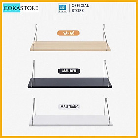 Mua Kệ Gỗ Không Khoan Trang Trí Treo Tường Tiện Lợi Với Móc Treo Inox Chắc Chắc Kích Thước 30cm x 15cm