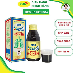 Siro Ho Hen PQA Hỗ Trợ Thông Thoáng Đường Thở Cho Người Hen Suyễn Hộp 125ml