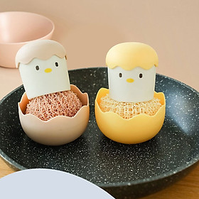 Mua Dụng Cụ Chà Nồi Có Đế Hình Quả Trứng Tiện Dụng Cho Nhà Bếp
