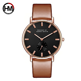 Đồng hồ dây da Hannah Martin 2138 kiểu dáng sang trọng dành cho nữ HM-2138CH