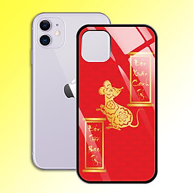 Ốp Lưng Mạ Màu Vàng Ánh Kim cho điện thoại Iphone 11 - 0377 7986 MOUSE06 - Chuột Vàng 2020 - Hàng Chính Hãng