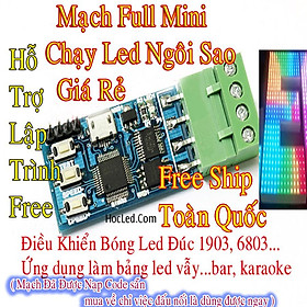 Mua Mạch Led Full Mini Chạy Ngôi Sao Version Mới nhất hiện nay - Điều khiển Led Đúc Full Color