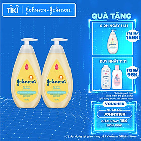 Bộ 2 Chai Sữa Tắm Gội Toàn Thân Cho Bé Johnson s Baby Top To Toe 500mlx2