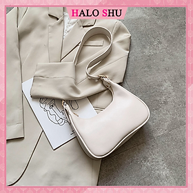 Túi xách nữ, túi đeo chéo Basic 1 dây da HALO SHU mã DC015 size 23 màu đen