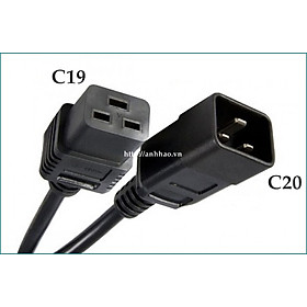 Mua Dây nguồn PDU  Server  UPS chuẩn C19 C20 dài 2M  3M. Tiết diện lõi đồng 3 x 2.5mm