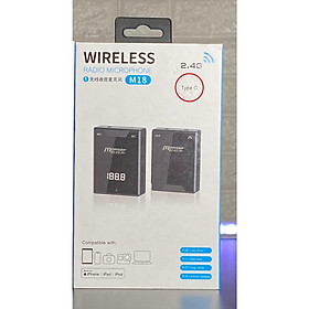 Mua Micro cài áo Wireless MDMSEP M18 - Mic thu âm không dây cao cấp - Điều chỉnh được echo  vol ngay trên mic