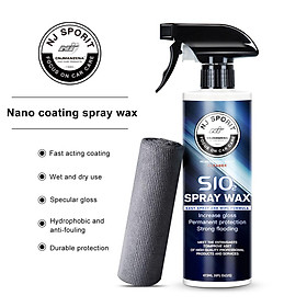 Chai Nano dạng Xịt Dưỡng Bóng Son Xe Chống nước giúp xe luôn mới SIO2 Spray Wax cao cấp 