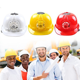 Mũ bảo hộ lao động, mũ xây dựng có quạt làm mát năng lượng mặt trời, mũ bảo hiểm lao động loại tốt