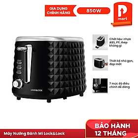 Máy Nướng Bánh Mì Lock&Lock EJB222BLK 850W Màu đen - hàng chính hãng