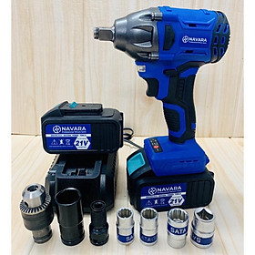 Mua Máy siết bulong dùng pin không chổi than 360Nm - Tặng kèm bộ phụ kiện 7 chi tiết cao cấp