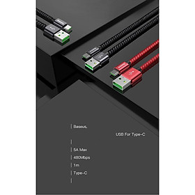 Mua Cáp sạc nhanh siêu bền cổng Type C - 5A chính hãng Baseus