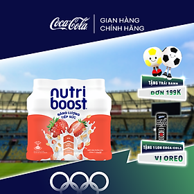 Lốc 6 Chai Thực phẩm bổ sung Nước uống sữa trái cây Nutriboost Energyze Blend. 297ml/Chai Sale 25.09 Coca-Cola Official Store