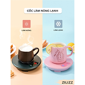 Mua Đế làm nóng/lạnh 2in1 Zilizz - Đế làm máy và hâm nóng cốc uống tự động nhỏ gọn tiện lợi hàng chính hãng