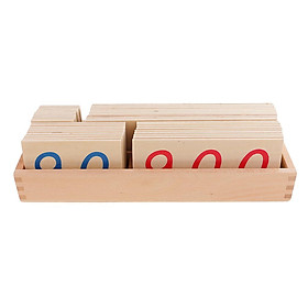 Beechwood Montessori Math Counting Learning Educational Toys 1-9000 Number Cards