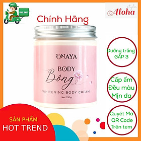 Kem body Bông dưỡng trắng da ONAYA gấp 5 lần - Hũ 250g