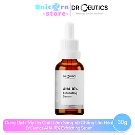 Tẩy da chết aha 10% exfoliating serum drceutics