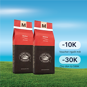 Combo 2 gói Cà Phê Rang Xay Moka Highlands Coffee (200g)