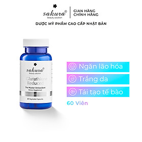 Viên uống trắng da Sakura L-Glutathione Reduced (60 viên)