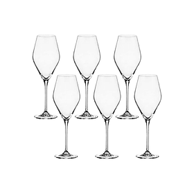 Mua Set 6 ly vang trắng Loxia 470ml Crystal Bohemia hàng chính hãng