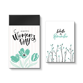 Hộp quà sổ SDstationery mẫu Happy Women's Day - Sổ mở phẳng A5 Write to remember (mẫu hộp ngẫu nhiên)