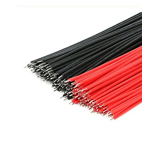 Mua combo 50 Dây Cáp 0.96cm Màu Đen Và Đỏ hai đầu đã Hàn thiếc cao cấp