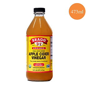 Giấm táo hữu cơ Bragg 473ml & 946ml - Hàng Mỹ