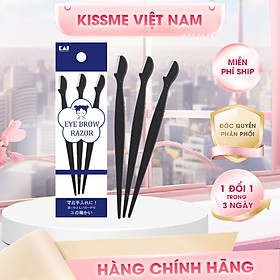 Dao Cạo Lông Mày Màu Đen Kai Groom 38531-HC1161 (Set 3 Cây)