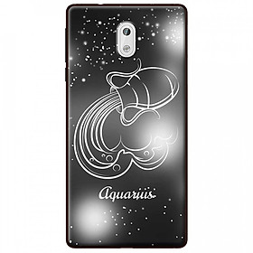 Ốp lưng dành cho Nokia 2 mẫu Cung hoàng đạo Aquarius (đen)