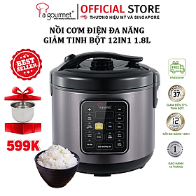 Mua Nồi cơm điện giảm tinh bột cao cấp La gourmet 5l - 363992 (chứng nhận bởi SGS tách giảm 37% tinh bột nhanh)