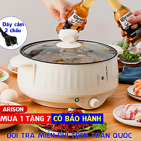 Nồi Lẩu Mini Cắm Điện Đa Năng Có Lớp Chống Dính Teflon Cao Cấp Tặng Kèm 7 Món Siêu Tiện Lợi NL-02