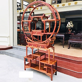 Mua Tủ Bày Đồ Bình Phong thủy   Kệ trưng bày gỗ hương   kệ làm vách ngăn trang trí   kệ gỗ