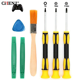 7PCS/Đặt tuốc nơ vít Torx T8 T6 T10 H35 Mở Công cụ vít Bộ công cụ sửa chữa trình điều khiển cho Xbox One/360 điều khiển/PS3/PS4 Màu