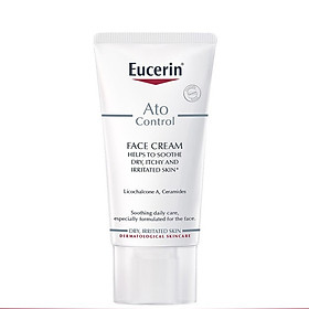 Eucerin Kem Dưỡng Giảm Ngứa, Đỏ Cho Da Mặt Ato Control Face Cream 50ml