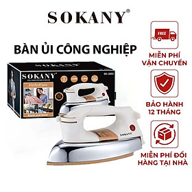 Bàn ủi khô công suất cao 1200W, mặt đế chống dính,ủi nhanh, phẳng mọi loại vải SOKANY SK-3002 - HÀNG CHÍNH HÃNG