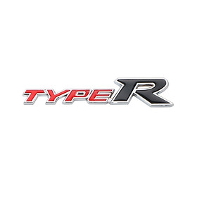 Tem chữ logo Type R dán trang trí xe ô tô