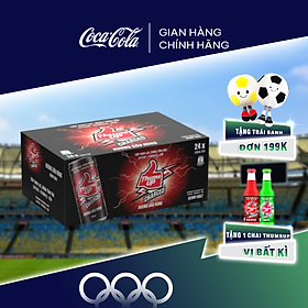 Lốc/Thùng 24 Lon Nước Giải Khát Thums Up Hương Dâu Rừng 320ml x 24 Sale 25.07