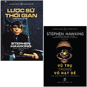 Combo Sách Lược Sử Thời Gian Và Vũ Trụ Trong Vỏ Hạt Dẻ (Bộ 2 Cuốn)