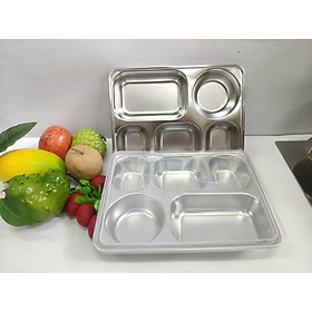 Mua KHAY CƠM INOX 5 NGĂN  HỘP ĐỰNG CƠM INOX 5 NGĂN CÓ NẮP ĐẬY
