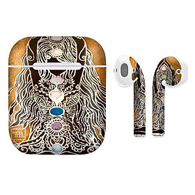 Mua Miếng dán skin chống bẩn cho tai nghe AirPods in hình Khai Mở Luân Xa - lsm023 (bản không dây 1 và 2)